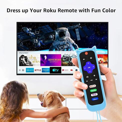 3 Pack Remote Cover for Roku Glow in The Dark, Purple Blue Pink in Kuwait
