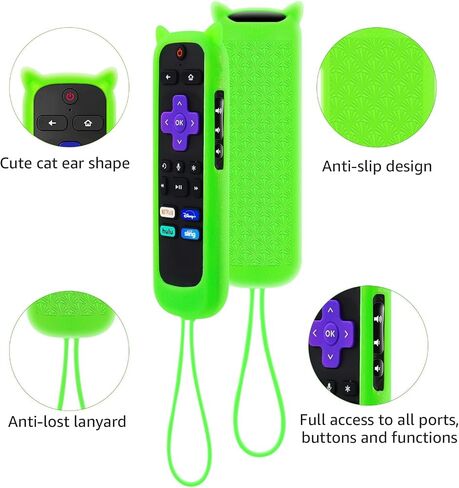 3 Pack Remote Cover for Roku Glow in The Dark, Purple Blue Pink in Kuwait