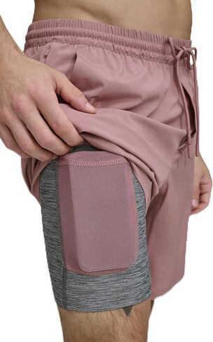 سروال سباحة رجالي قابل للتمدد سريع الجفاف بعامل حماية من الأشعة فوق البنفسجية 40+ للرجال من DKNY in Kuwait