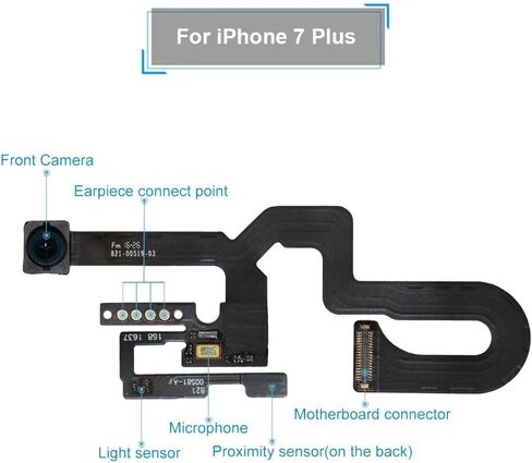 استبدال الكاميرا الأمامية OEM لجهاز iPhone 7Plus 5.5 بوصة مستشعر القرب كشف الوجه (iPhone 7Plus) in Saudi Arabia
