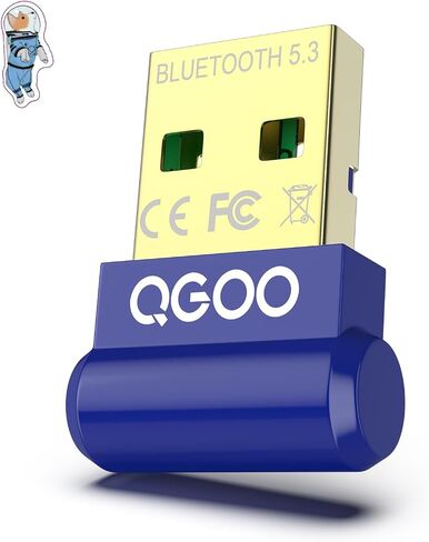 USB Bluetooth Adapter for PC - QGOO Bluetooth Dongle 5.3 EDR, Wireless Bluetooth Receiver for Desktop Computer Laptop Bluetooth Windows 8.1/10/11（blue-073） in Saudi Arabia