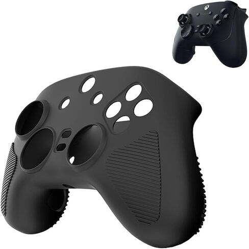 حافظة جلدية لجهاز Xbox Razer Wolverine V3 Pro، سيليكون ناعم لغطاء Razer V3 Pro، مقاوم للسقوط والغبار والخدش لجهاز Wolverine Pro V3 Tournament Edition، واقي وحدة التحكم اللاسلكية للألعاب، أسود in Kuwait
