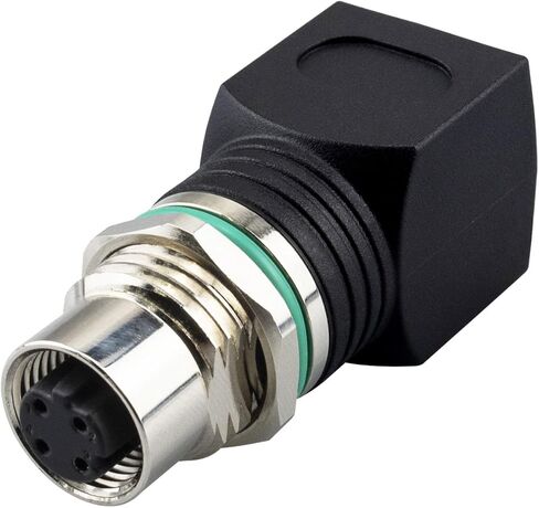 M12 to RJ45 4-Pin Female Adapter, IP68 Waterproof, Shielded, 100% Connectivity in Kuwait