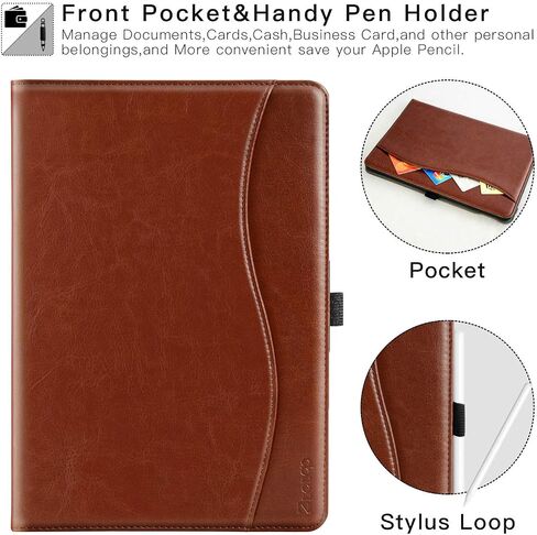 ZtotopCases for New iPad Pro 13 Inch Case 2024 M4, iPad Pro 12.9 Inch 7th/6th/5th/4th Generation 2022/2021/2020 Premium PU Leather Smart Folio Cover, Auto Wake/Sleep, iPad Pro 13" Case-Brown in Saudi Arabia