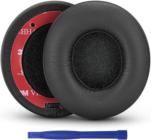 استبدال وسائد الأذن اللاسلكية Beats Solo 3، وسائد أذن من إسفنج الذاكرة من جلد البروتين لسماعات Beats من Dre Solo 3 Wireless وSolo 2 اللاسلكية فوق الأذن (أسود) in Kuwait