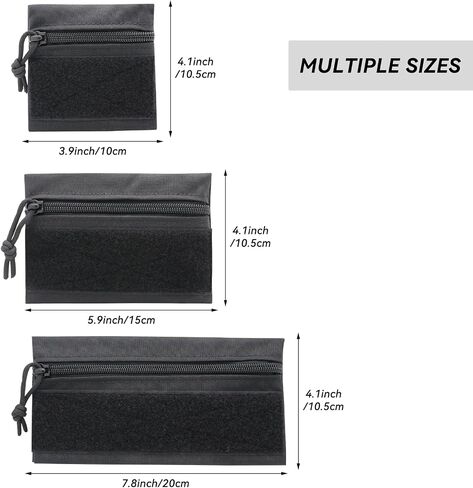 Qavctw Tactical Admin Pouch Bag with Hook and Loop Tool Storage Bag Snack Pouch Candy Bag Hanging Pouches Backpack Accessory Pouch in Kuwait