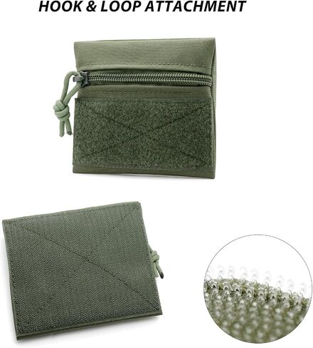 Qavctw Tactical Admin Pouch Bag with Hook and Loop Tool Storage Bag Snack Pouch Candy Bag Hanging Pouches Backpack Accessory Pouch in Kuwait