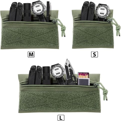 Qavctw Tactical Admin Pouch Bag with Hook and Loop Tool Storage Bag Snack Pouch Candy Bag Hanging Pouches Backpack Accessory Pouch in Kuwait