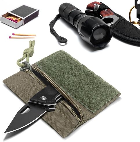Qavctw Tactical Admin Pouch Bag with Hook and Loop Tool Storage Bag Snack Pouch Candy Bag Hanging Pouches Backpack Accessory Pouch in Kuwait