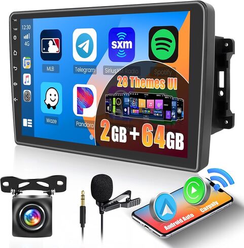 2+64GB Inefala for Jeep Wrangler JK/Dodge RAM/Chrysler 300C Android Car Stereo Radio with Wireless CarPlay Andriod Auto, 10.1 Inch HD Touchscreen with WiFi BT GPS SWC FM/RDS Backup Camera in Saudi Arabia