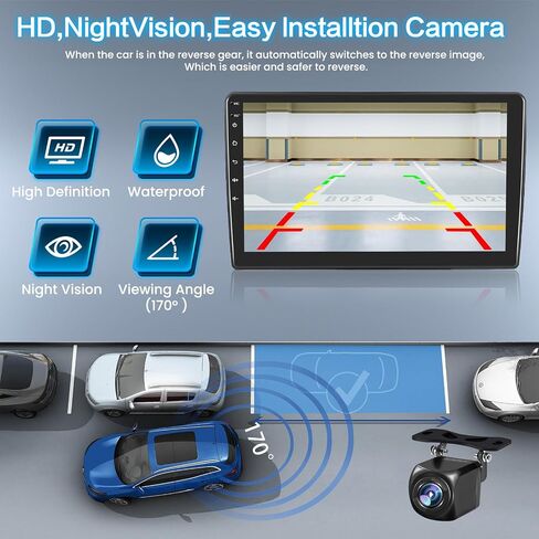 2+64GB Inefala for Jeep Wrangler JK/Dodge RAM/Chrysler 300C Android Car Stereo Radio with Wireless CarPlay Andriod Auto, 10.1 Inch HD Touchscreen with WiFi BT GPS SWC FM/RDS Backup Camera in Saudi Arabia