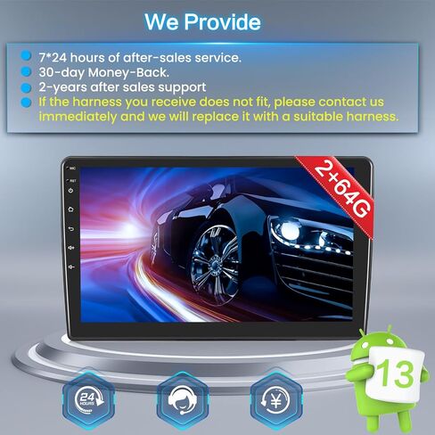 2+64GB Inefala for Jeep Wrangler JK/Dodge RAM/Chrysler 300C Android Car Stereo Radio with Wireless CarPlay Andriod Auto, 10.1 Inch HD Touchscreen with WiFi BT GPS SWC FM/RDS Backup Camera in Saudi Arabia