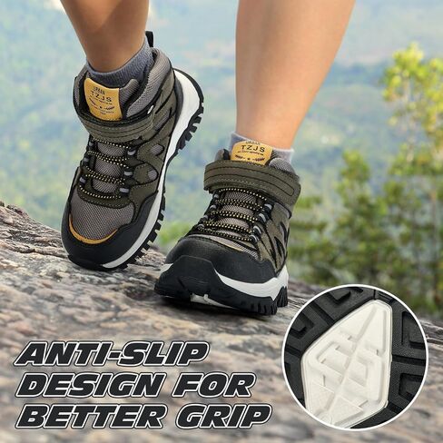 TZJS Kids Hiking Shoes Suitable Hiking Shoes for Both Boys and Girls,Boys Hiking Shoes,Kids Hiking Boots,Toddler Hiking in Saudi Arabia