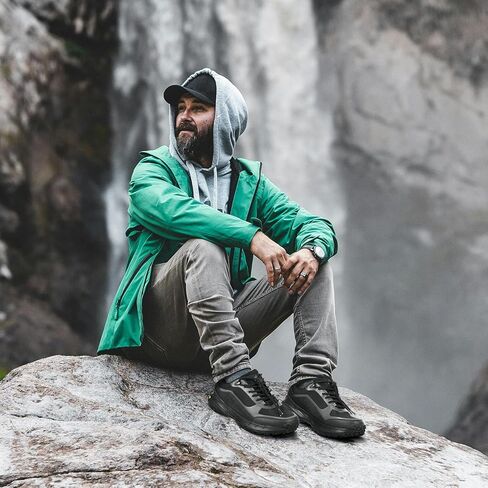 أحذية FitVille واسعة للغاية للرجال للمشي لمسافات طويلة، أحذية المشي لمسافات طويلة بأربطة سريعة، أحذية رياضية سهلة الارتداء مع دعم للقوس وصندوق إصبع واسع للتخييم، والمشي في الطبيعة in Kuwait