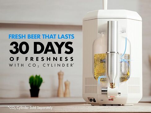 جهاز تحضير البيرة المنزلي الآلي F1 الكل في واحد، نظام Fermentech Control™ سعة 3.8 لتر، -35 درجة فهرنهايت -104 درجة فهرنهايت درجة الحرارة. النطاق، 14 رطل لكل بوصة مربعة كحد أقصى. التحكم في الضغط والبيرة الحرفية والكمبوتشا وعصير التفاح والنبيذ للمبتدئين وال in Saudi Arabia