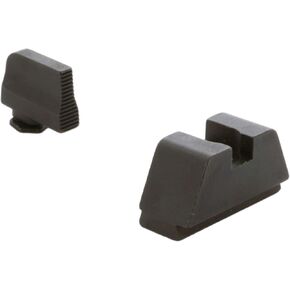 AMERIGLO Optic Compatible GL-429 XL Tall Black Serrated .315" Front, Flat Black .394" Rear Sight Set Compatible with Glock