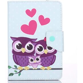DETUOSI Universal 11 inch Tablet Case, 11 inch Tablet Cover, Travel Portable Protective Folio PU Leather Stand Shell Case【with 4 Fixed Rings】 for All Kinds of 10-11 inch Android/iOS/Windows Tablet