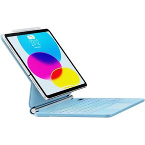 Keyboard Case for iPad Air 13 inch,iPad Pro 12.9 inch (3/4/5/6th Gen) Magic Magnetic Backlit Keyboard Case - Easy-Set Floating Cantilever Stand, Multi-Touch Trackpad Keyboard (Sky Blue)