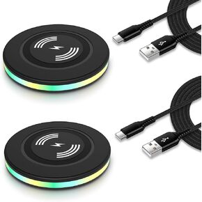 Samsung S24 S23 Wireless Charger Android Fast Charging Pad for Samsung Galaxy S24 S23 Ultra S22 S21 S20 S10 S9 S8 Note 20,15W Wireless Phone Charger for iPhone 15 14 13 12 11,Google Pixel 8 Pro 7 6 5