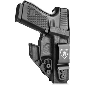 WARRIORLAND IWB Kydex w/Claw Holster Compatible with G17/22/31 - G19/19X/44/45 Gen 3-5 & G23/32 Gen 3-4 - G26 Gen 3-5 & G27/33 Gen 3-4, 1.75 Steel Clip, Adj. Cant & Ride Holster Inside Waistband