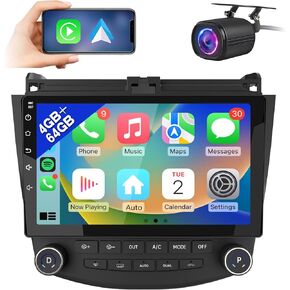 AWESAFE Car Radio Stereo 4+64GB Android 12 for Honda Accord 7th 2003-2007 with CarPlay Android Auto