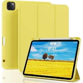 ZOVEEK iPad Pro 11 Inch Case 4th/3rd/2nd/1st Generation (2022/2021/2020/2018) with Pencil Holder, Magnetic Smart Cover with Stand, Supports 2nd Gen Pencil Charging, Auto Wake/Sleep (Rose Pink)