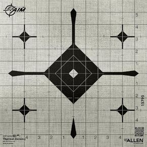 هدف ورقي لشبكة الهوية الحرارية EZ-Aim®، مقاس 30.48 سم × 30.48 سم، رمادي