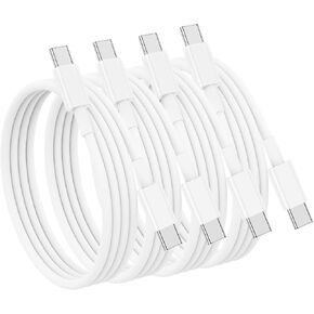 60W USB C to USB C Cable,iPhone 15/16 Cable,Fast Charging Cable 3ft Long Type C Power Cord for iPhone 15 16/Pro/Plus/Pro Max,MacBook Pro Air/iPad Air 4/5/iPad Pro,Samsung Galaxy S24,Switch,2Pack