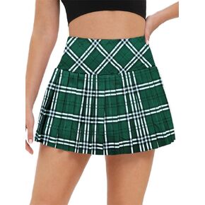 Tennis Skirts for Women Plaid Pleated Athletic Golf Skorts with Shorts Pockets