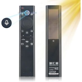 New BN59-01385A Solar Voice Remote Replacement for Samsung TV Remote with Microphone and Charge, Compatible with Samsung Smart TVs 4k 8K Ultra HD Neo QLED, Frame and Crystal UHD Series