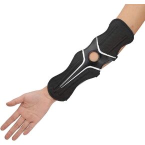 Archery Arm Guard, Adjustable Nylon Arm Guard, Safe Guard Archery Arm Protector Hunting Accessory Arm Guard with 4 Elastic Adjustable Straps