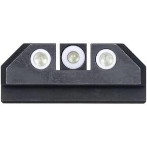 Night Fision Tritium Night Sight Set for CZ USA P-10 C/F - White Front Ring, White Rear Rings