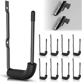 8Pcs Pistol Wall Mount Rack - Rubber Wrap Top Pistol Rack for Wall,Cabinet,Safe,Handgun Display Rack, Pistol Wall Mount Display,Wall Mount Handgun Hanger for Wall Display,Fits on Most Handgun