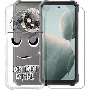 Phone Case for Blackview BL9000 Pro (6.78") Case with 1 X Tempered Glass Protective Film, Slim Soft TPU [Shockproof X Anti-Yellowing] Clear Shell, for Blackview BL9000 Pro Case - WM73
