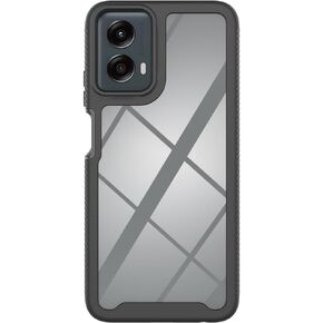 SaharaCase Raider Series Grip Case for Motorola G 5G (2024) - Triple-Hardened Construction, Shock-Absorbing Corners, Built-in Film Protector - Black