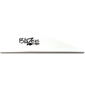 Bohning Blazer Vane (Pack of 100), White , 2 inch