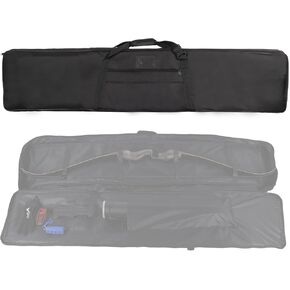 SPG Archery Recurve Bow Case for Longbow and Traditional Bow, 2 Sizes Longbow Case Full Length Traditional Recurve Bow Cases for Youth and Adults with Pocket to Store Arrow Quiver