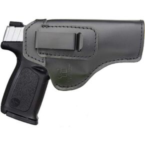 IWB Leather Holster for Inside Waistband Concealed Carry Fits: S&W SD9VE and SD40VE or Similar Sized Pistols