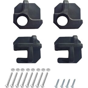 Camping Chair Repair Accessories, 2 Pack Upper Back and 2 Pack Upper Front Attachment Connector Replacement, Heavy Duty Repair Part for Folding Bag Sports Camp Chair, Screws Included