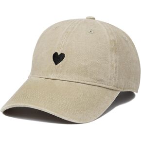 Hat, Embroidered Brushed Cotton Women’s Baseball Hat Unisex Fit, Adjustable One Size
