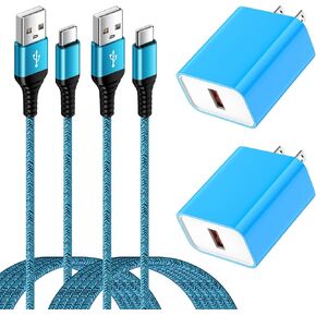 Android Phone USB C Type C Fast Charger Compatible for Motorola G9 G8 G7 Power/Edge 5G UW/Edge/G Play/G Power/G Stylus 2024 2023/One 5G UW ace/G Pure/X4 Z Z2 Z3 Z4,Fast Wall Plug C Type Charging Cable