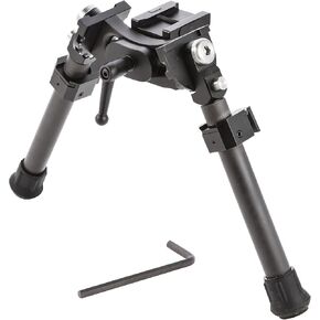 UUQ 8" - 12" Adjustable Bipod, Heavy Duty Carbon Fiber Tactical Rifle Bipod, Picatinny/Weaver Rail Mount Base