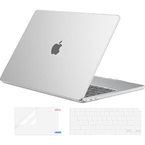 EooCoo Case Compatible with MacBook Pro 13 inch M2 2024 2023 2022-2016 Release M1 A2338 A2289 A2251 A2159 A1989 A1706 A1708 Protective Hard Case with Keyboard Cover, Screen Protector, Crystal Clear