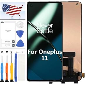 LCD Screen for Oneplus 11 Screen Replacement OLED for Oneplus 11 PHB110 CPH2449 CPH2447 CPH2451 Display LCD Touch Screen Digitizer Assembly with Tools(6.7" Black)