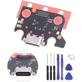 Charging Port Replacement for Samsung Galaxy Tab A7 10.4 T500 T505 T505N USB Charging Port Flex Cable Replacement Dock Connector for Galaxy Tab A7 10.4 SM-T500 SM-T505 SM-T505N with Tools