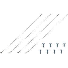 16 Inch Heavy Duty Stainless Steel Cooler Cover Tape Replacement for Igloo Cooler Fittings and Cooler Hinge Replacement Parts with Mounting Screws 4 Sets