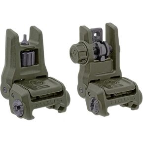 Magpul MBUS 3 Front Sight Bundle with MBUS 3 Rear Sight Set, OD Green, MAG1166-MAG1167