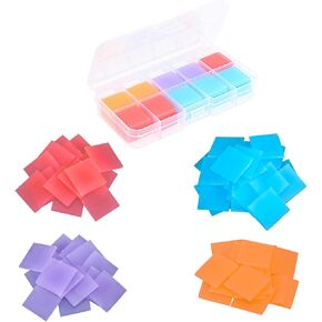 Aphrordity 120 Pcs Diamond Painting Glue Clays, 6 Colors Wax for Diamond Art, 2x2 cm Diamond Art Supplies for Embroidery Cross Stitch Diamond Dots Wax
