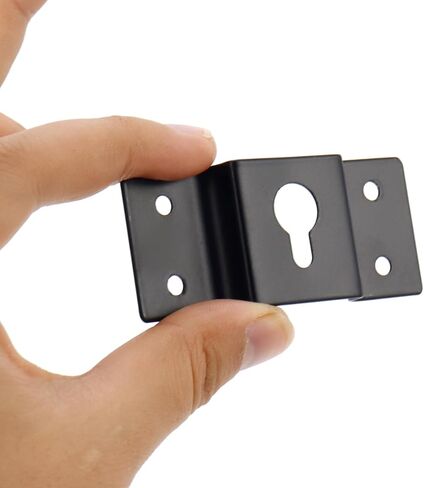 12PCS Hanging Speaker Bracket Wall Mount Iron Hook Hanger Plate Connector for Surround Sound Box Audio Speaker with Mounting Screws (2.8×1.18 Inch) in Kuwait