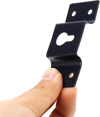 12PCS Hanging Speaker Bracket Wall Mount Iron Hook Hanger Plate Connector for Surround Sound Box Audio Speaker with Mounting Screws (2.8×1.18 Inch) in Kuwait
